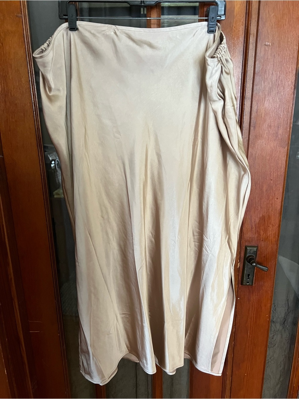 Old Navy Satin-Look Midi Skirt - Mocha Taffy